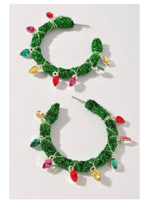 Christmas Hoop Earrings