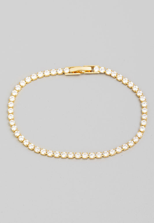 Gold Tennis Bracelet