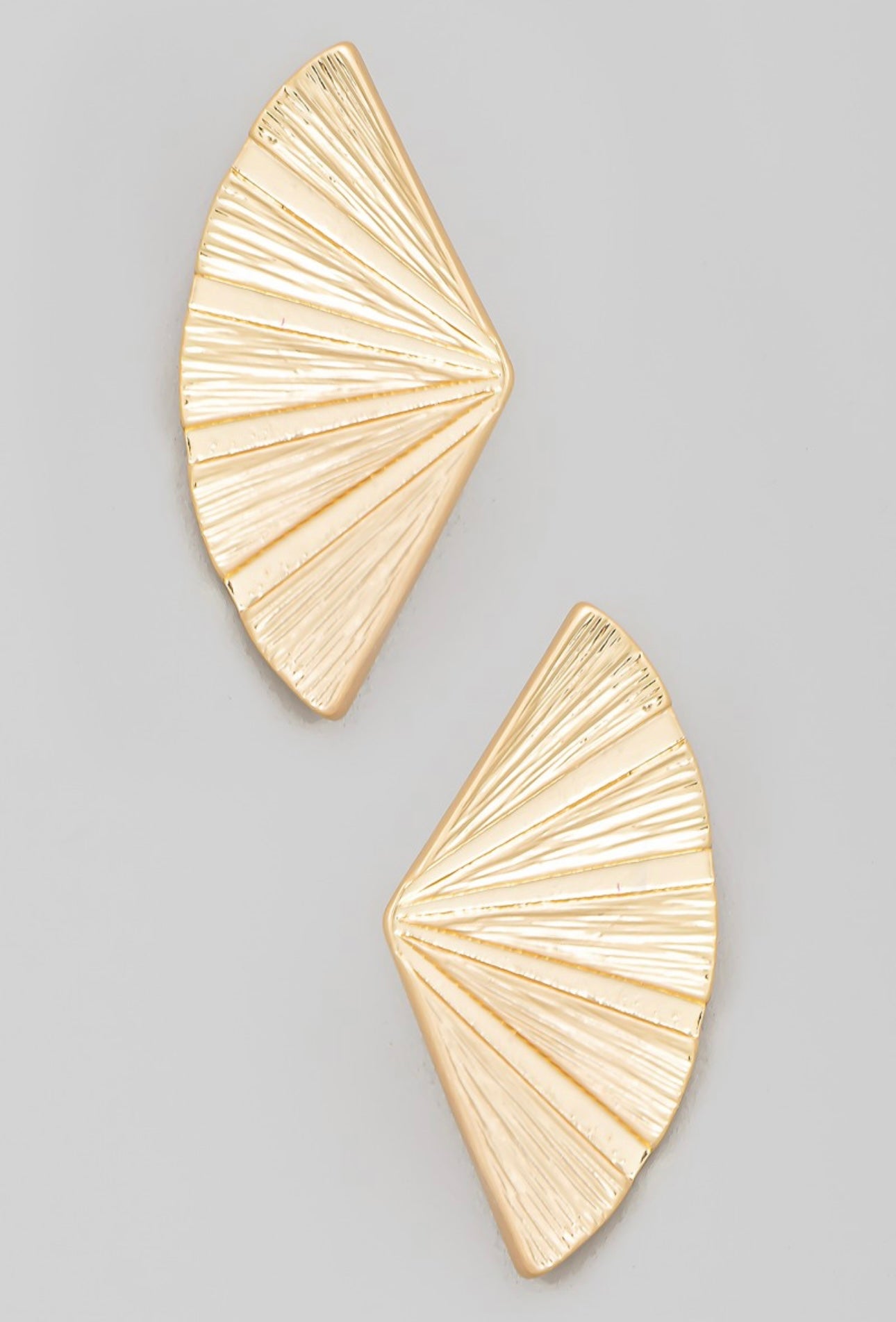 Gold Solid Metallic Fan Fold Studs