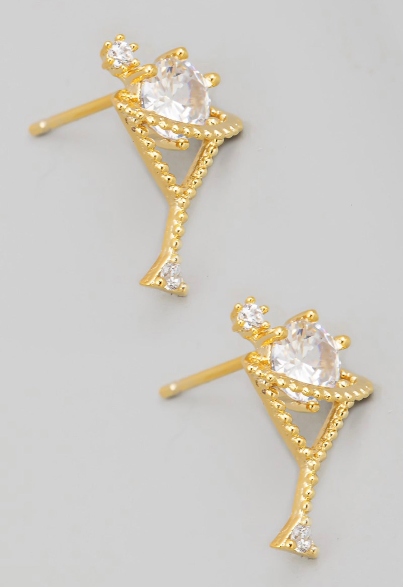 Mini Cocktail Stud Earring