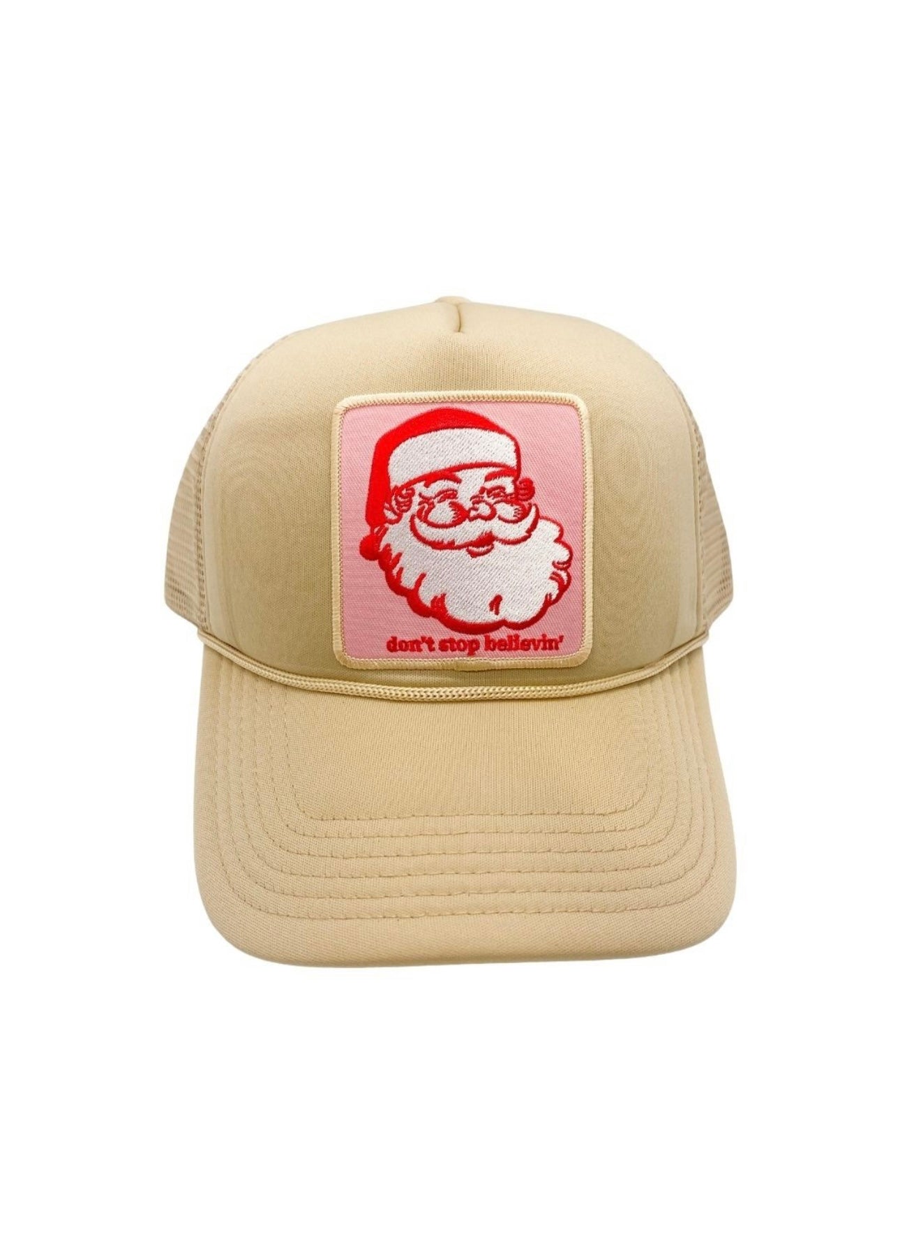 Khaki Don't stop Believin' Trucker Hat