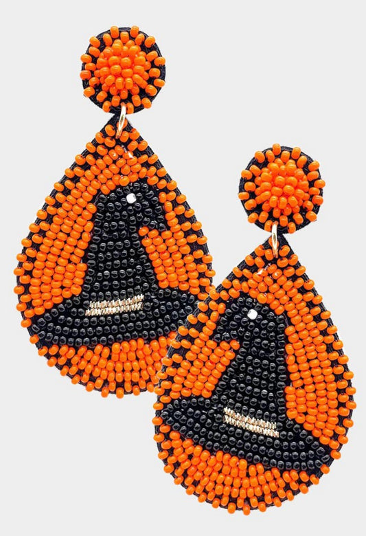 Witch Hat Teardrop Earring