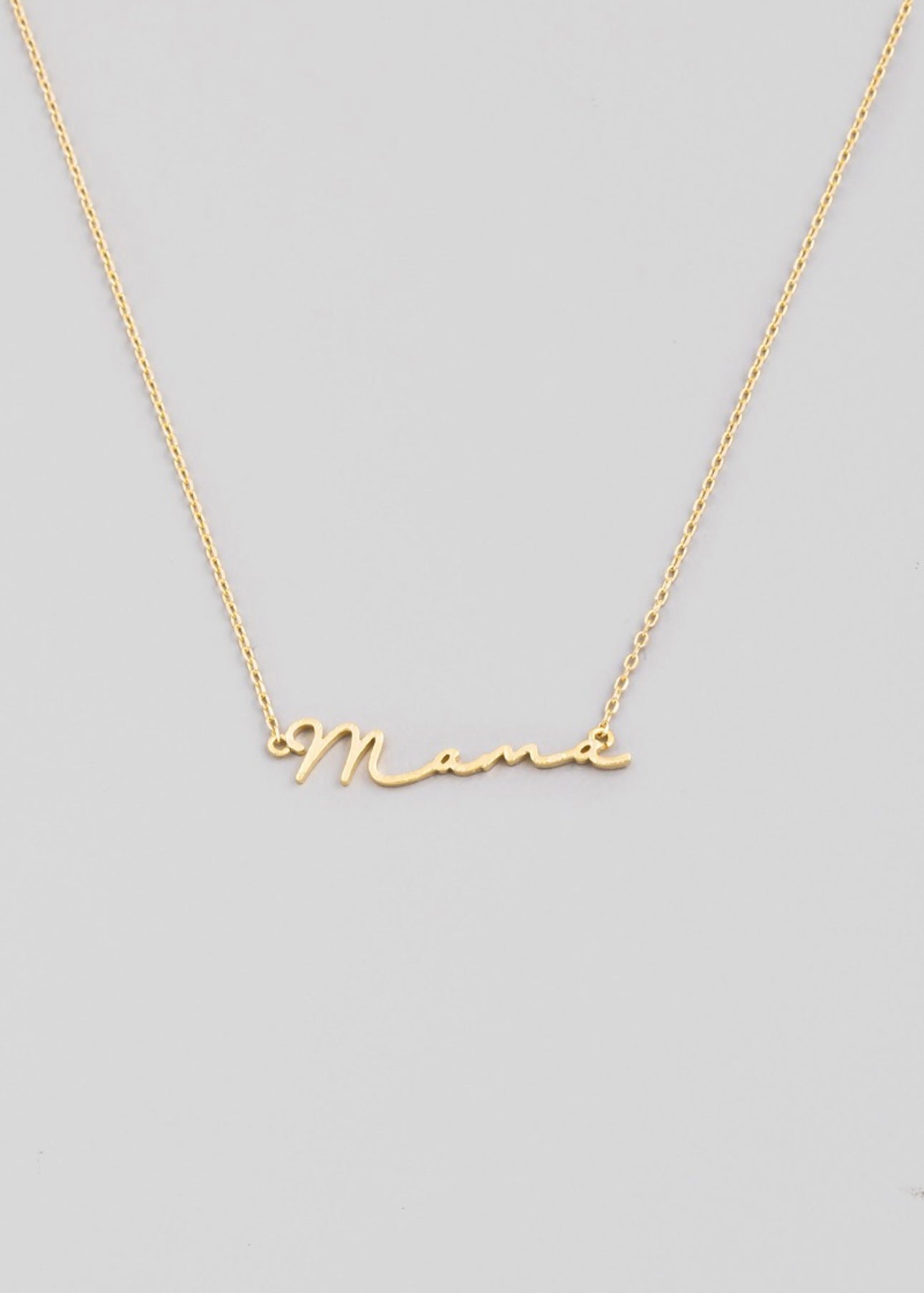 Handwritten Mama Necklace