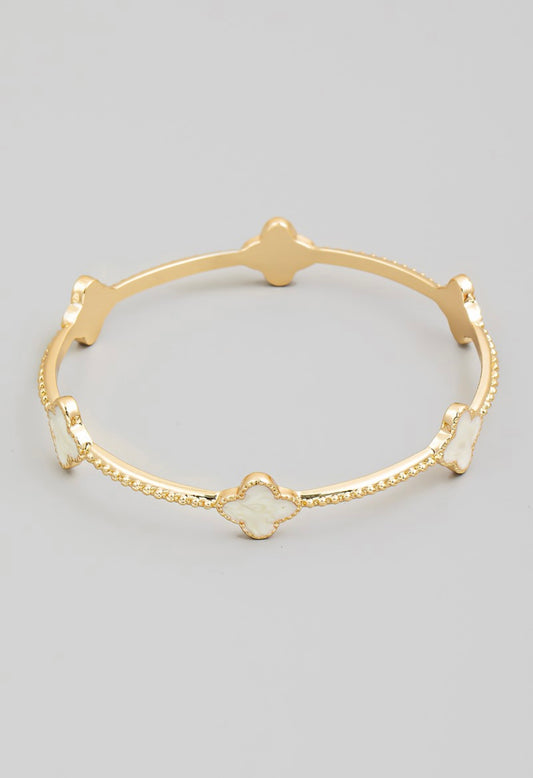 Clover Bangle Bracelet