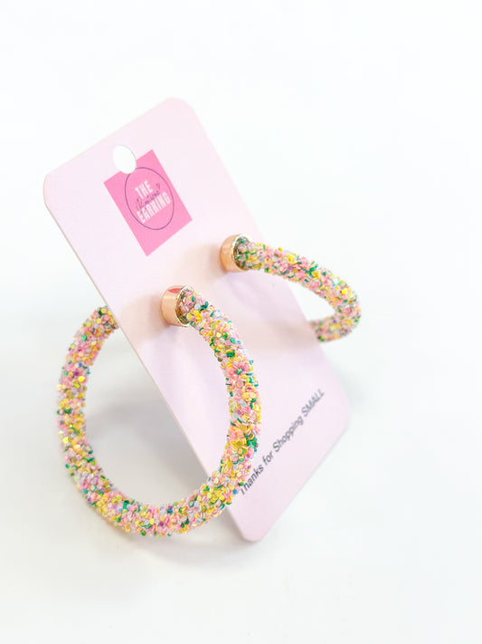 Confetti Cluster Hoops