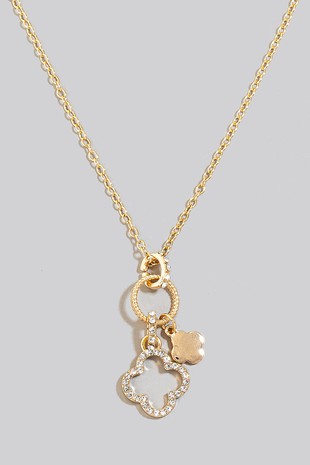 Clover charm necklace