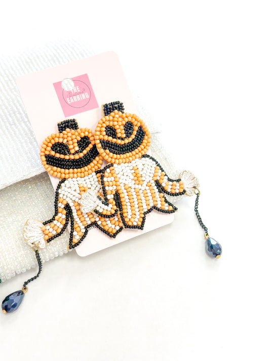 Pumpkin Man Earrings