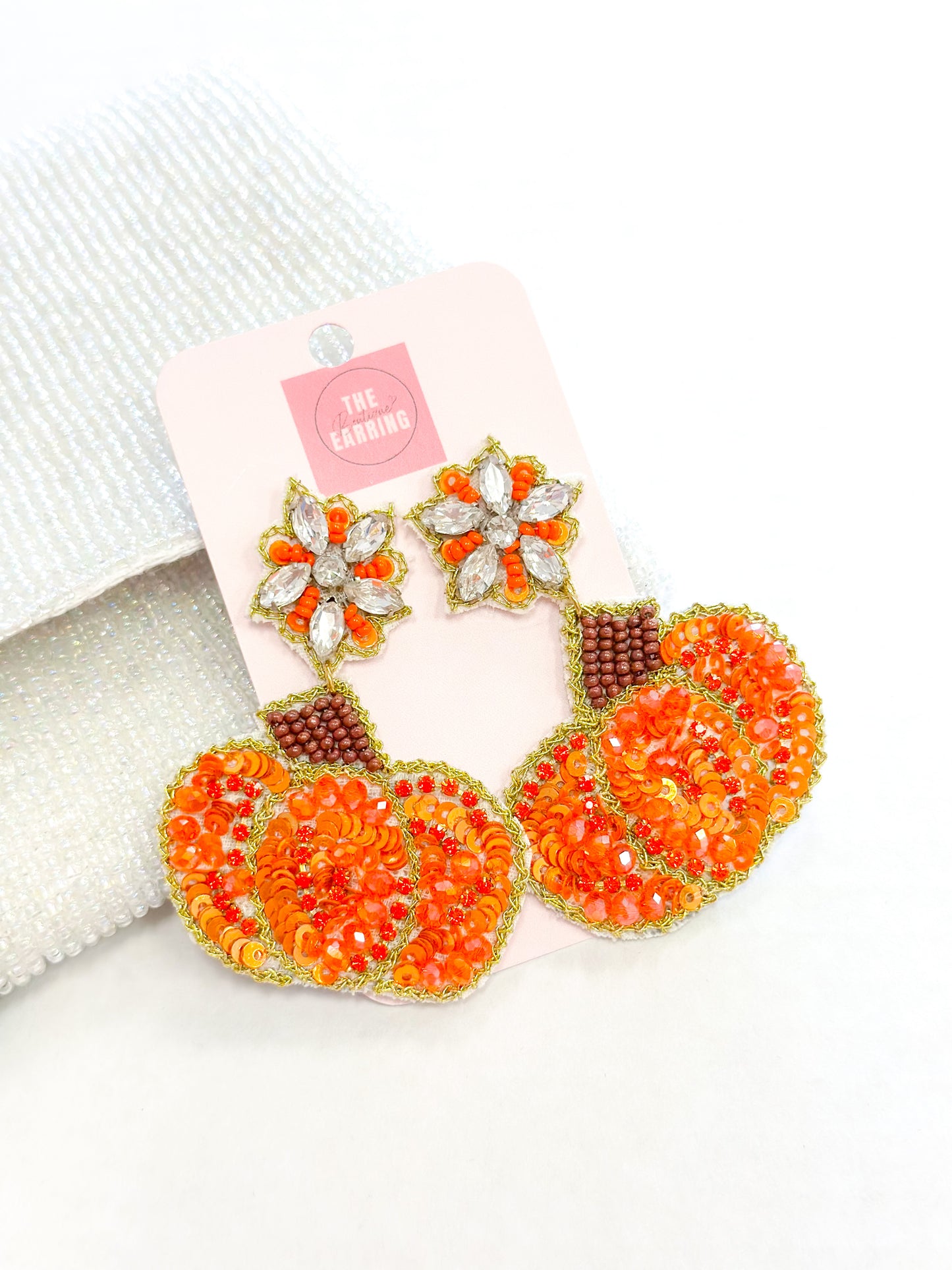 Fancy Pumpkin Earrings