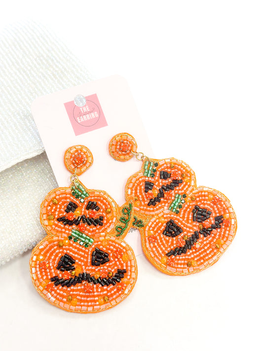 Double Pumpkin Earrings