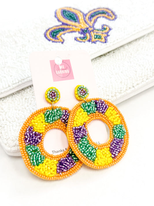 King Cake Earrings