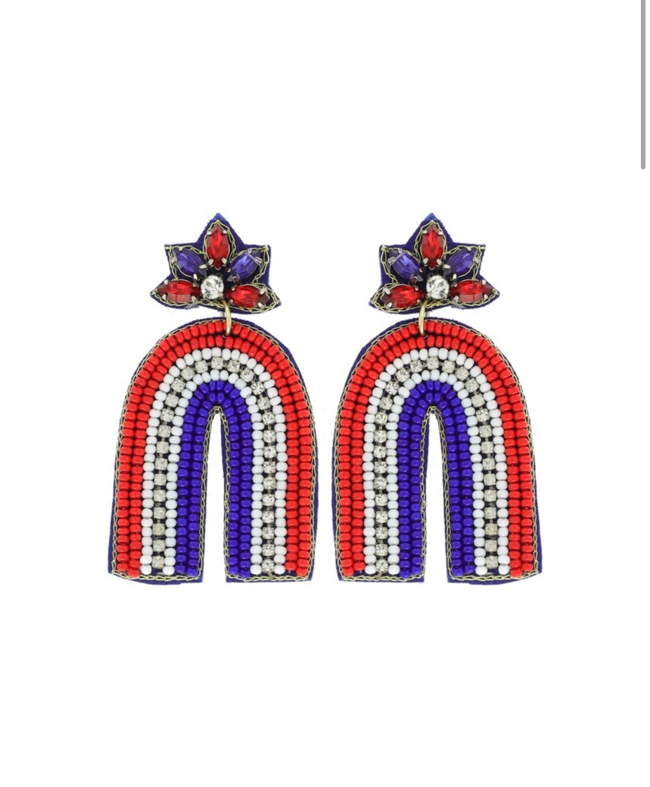 Patriotic Rainbow Earrings