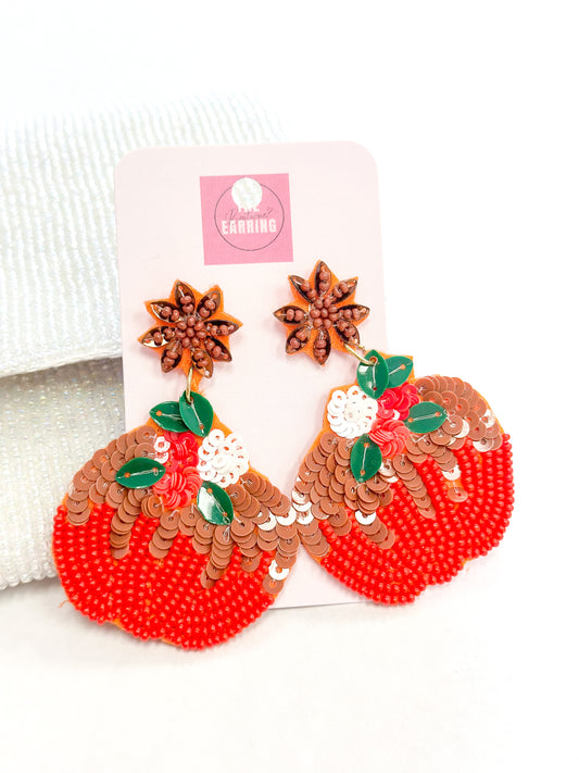 Fall Pumpkin Earrings