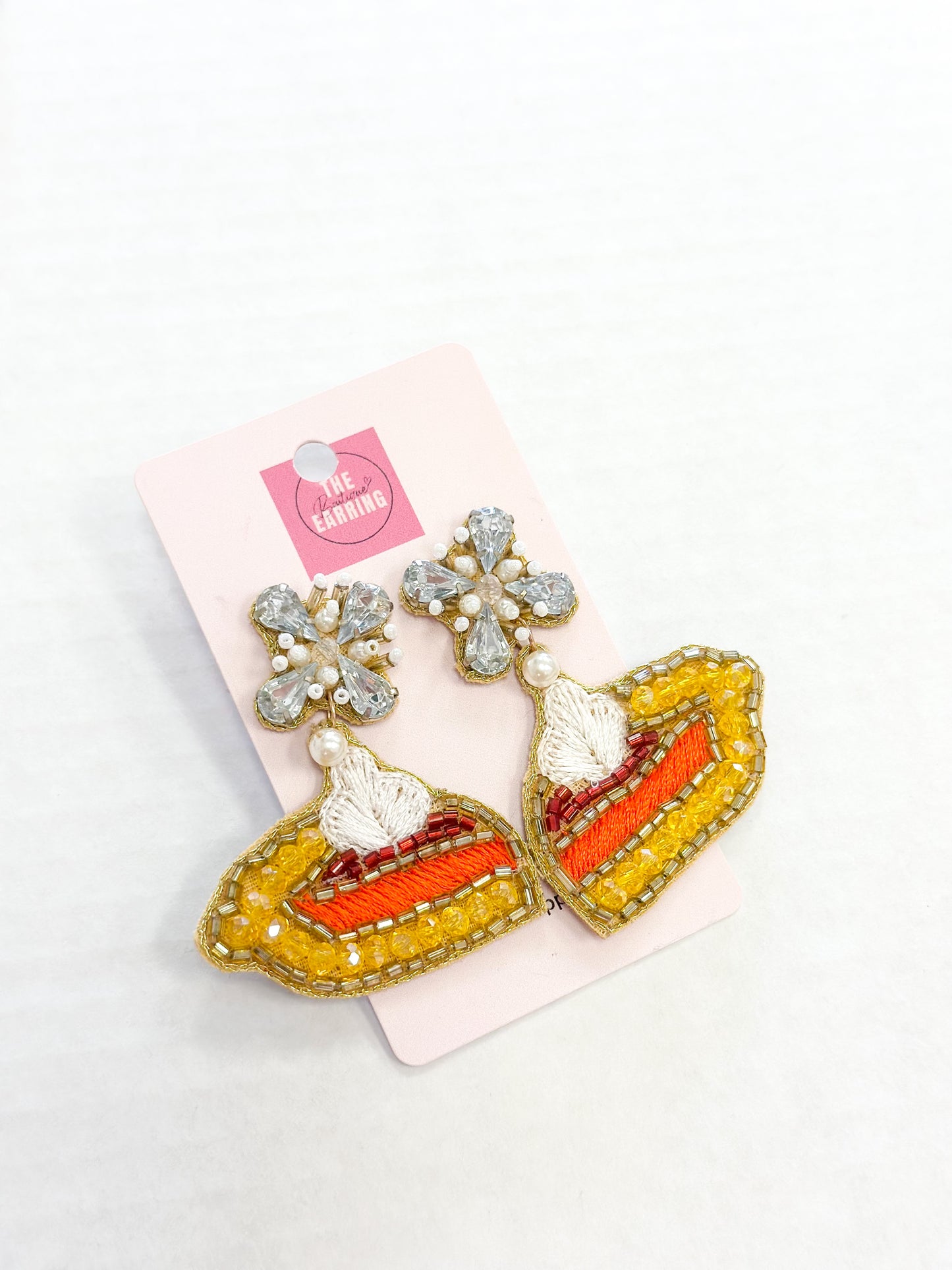 Pumpkin Pie Slice Earrings