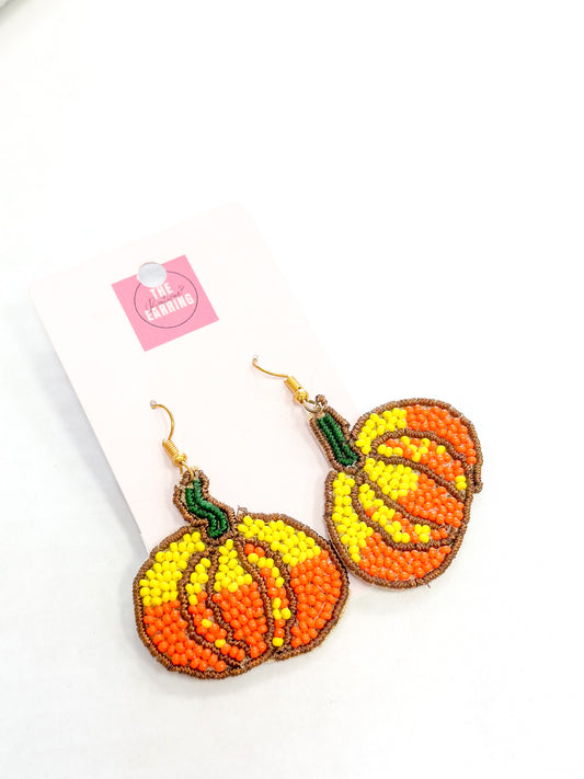 Orange/Yellow Pumpkin Earrings