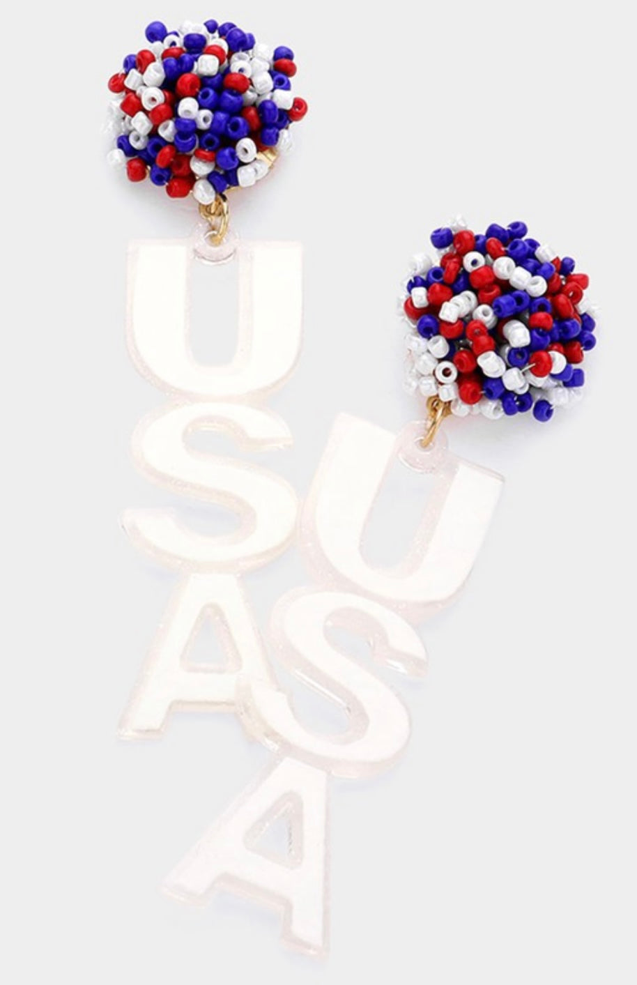 USA Cluster Earrings