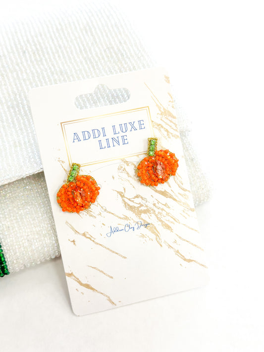 Little Addi Luxe Pumpkin Studs