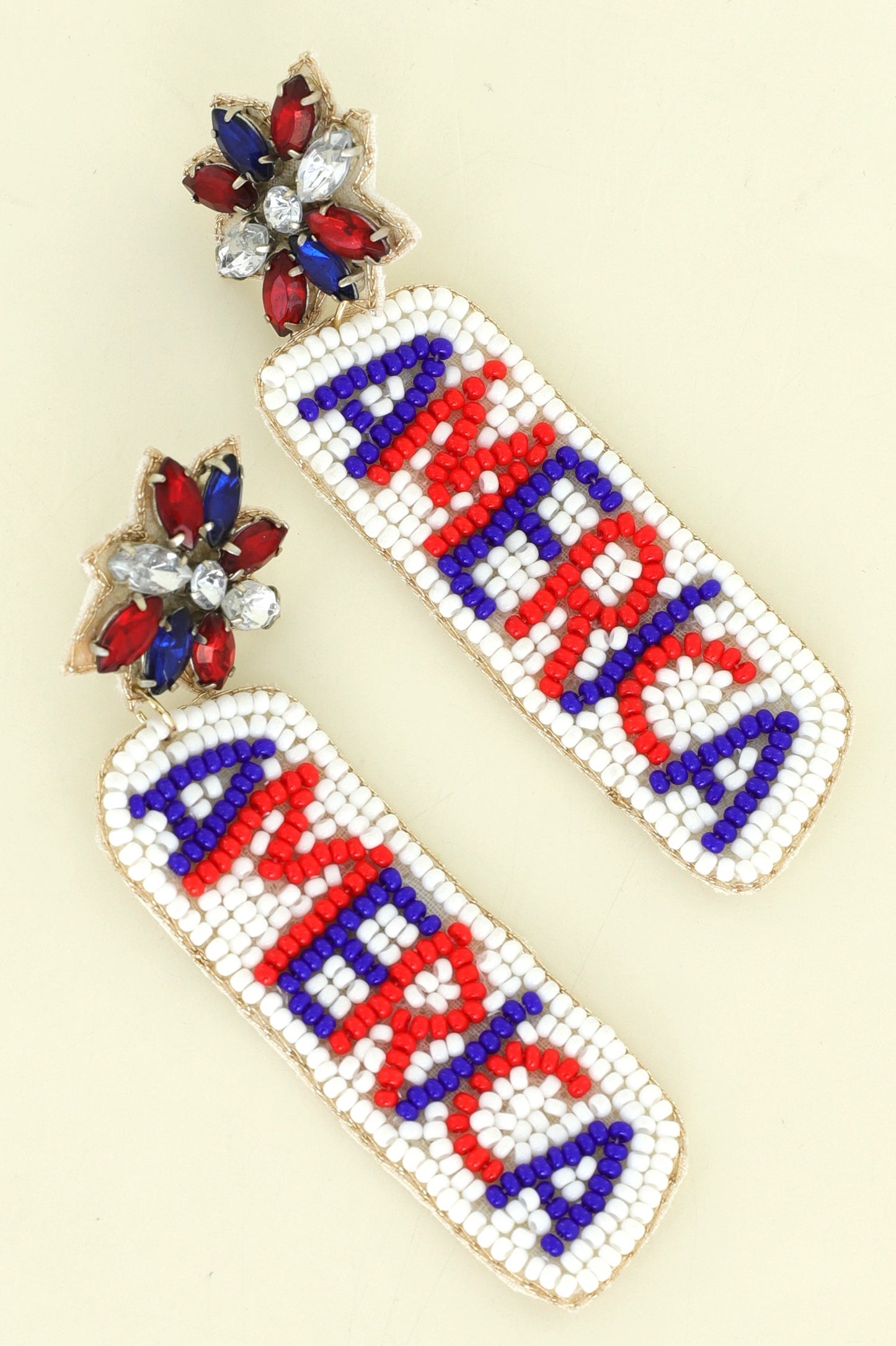 America Beaded Earrings