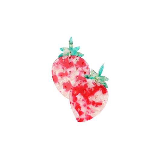 Strawberry Marble Earrings