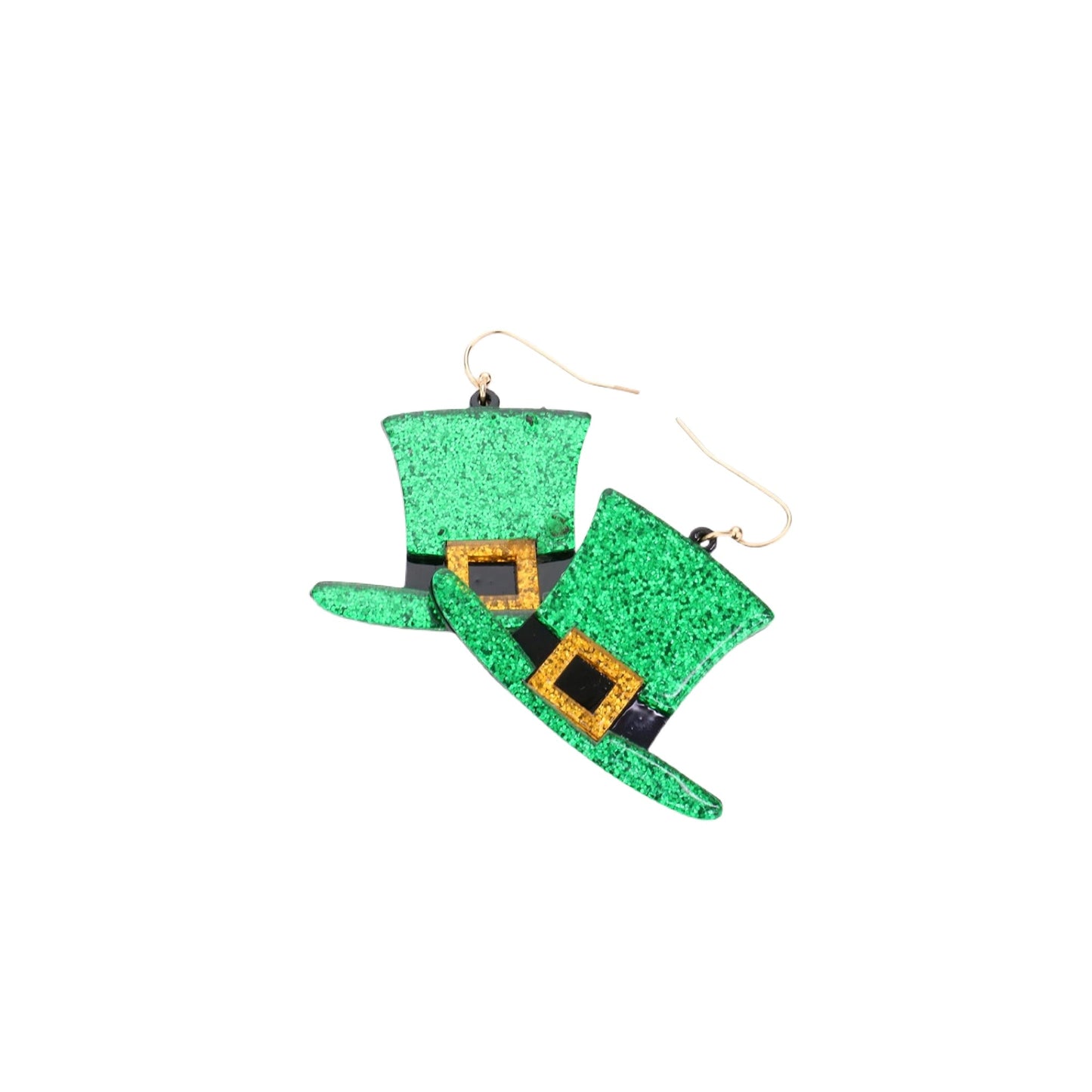 St. Patty Day Resin Hat Earrings