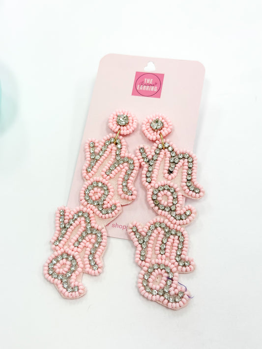 Pink Diamond Mama Earrings