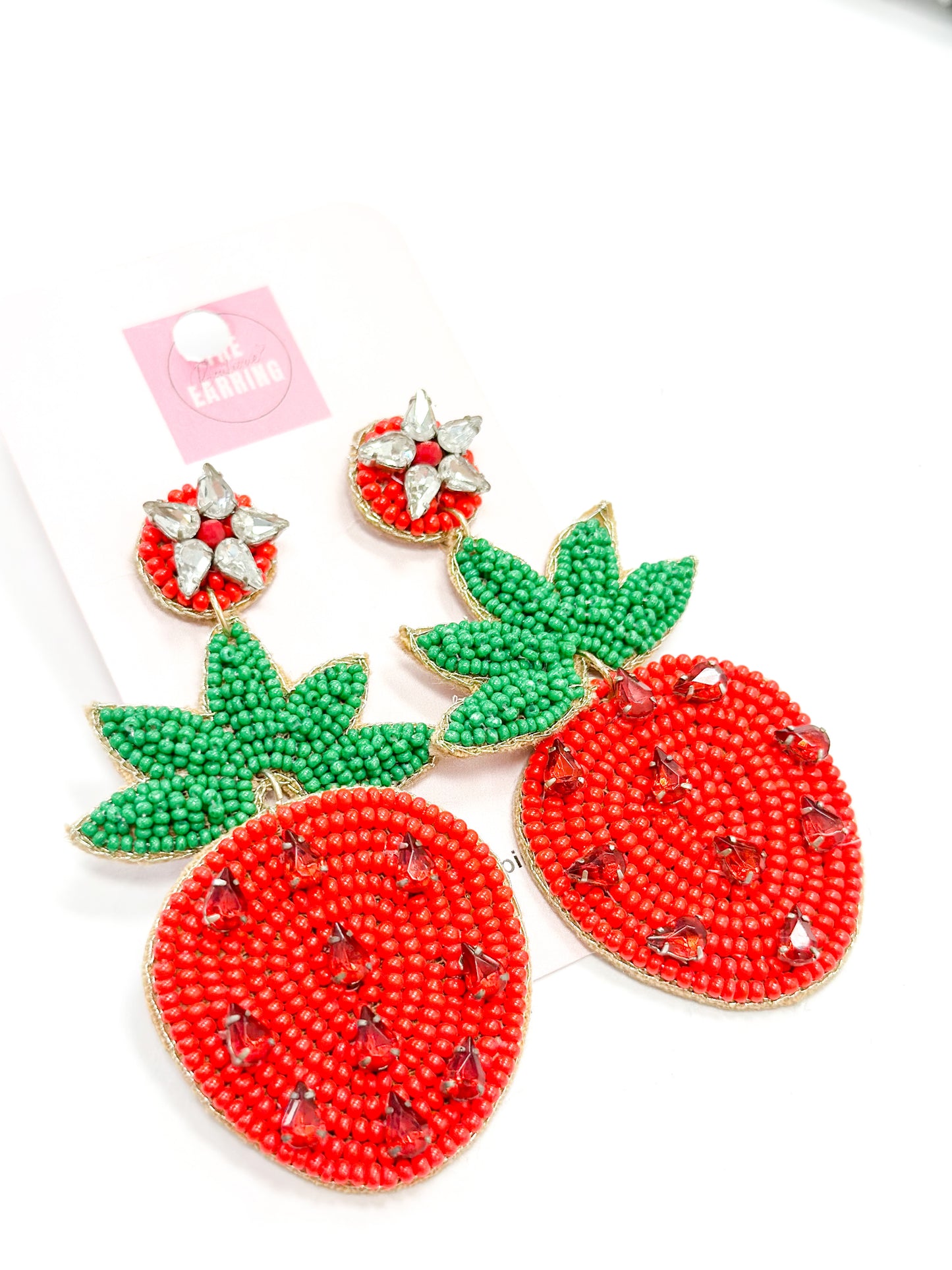 Just here for the Strawberries Earrings