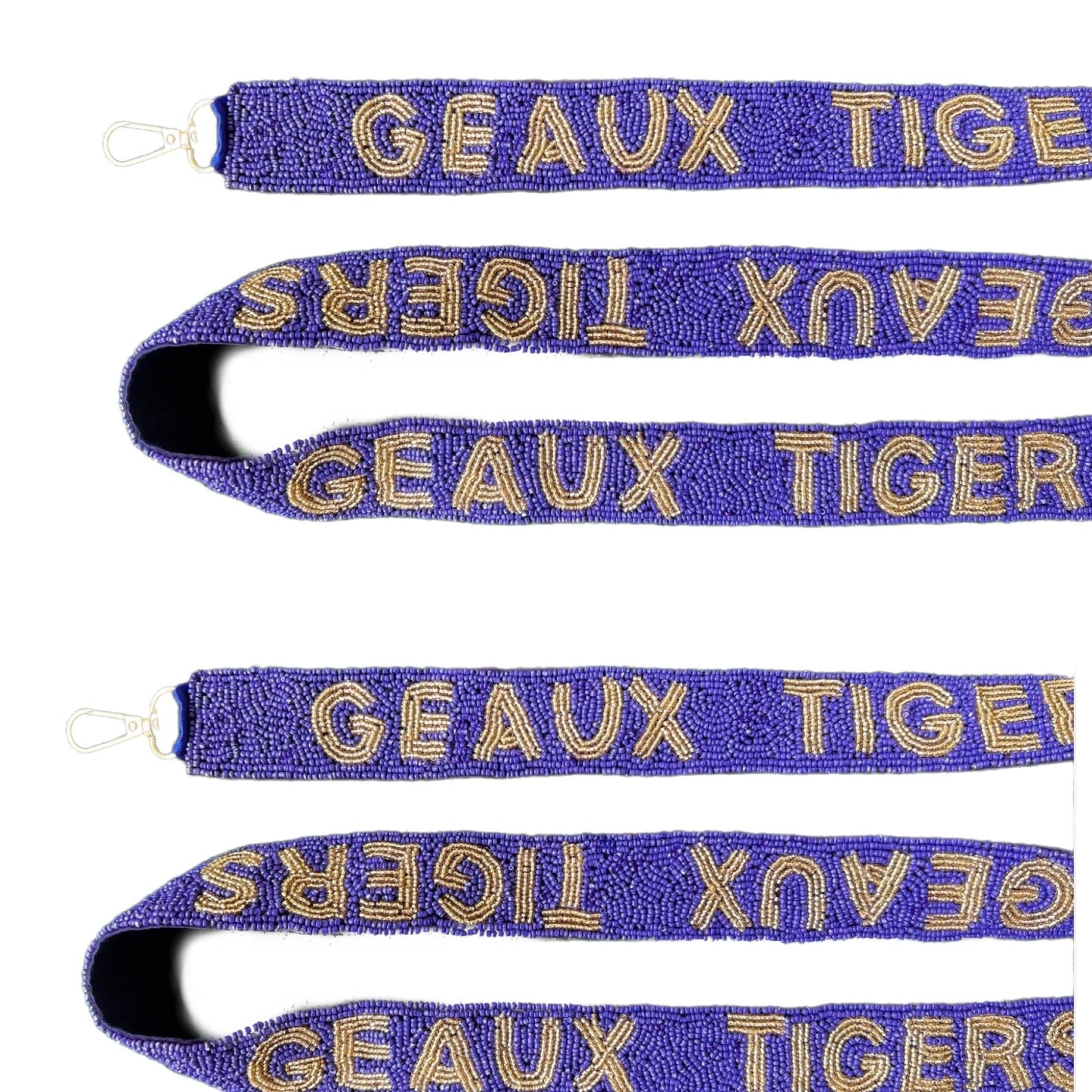 Geaux Tiger Beaded Purse Strap