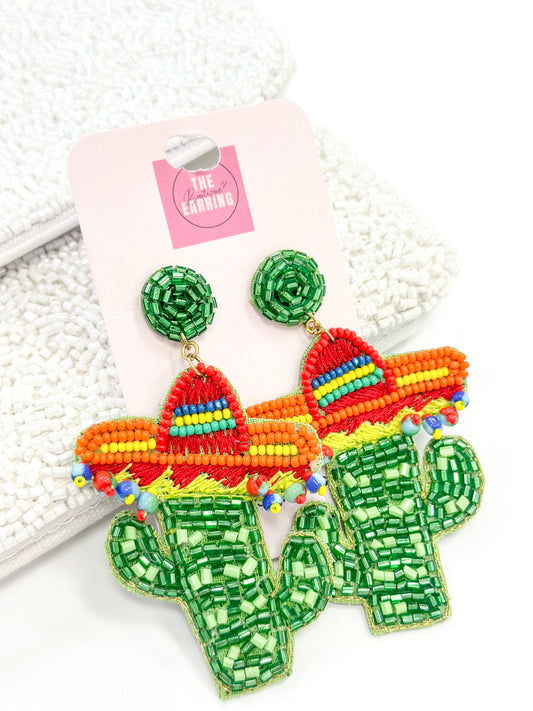 Sombrero Cactus Earrings