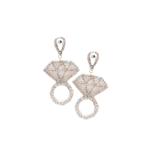 Diamond Ring Earrings