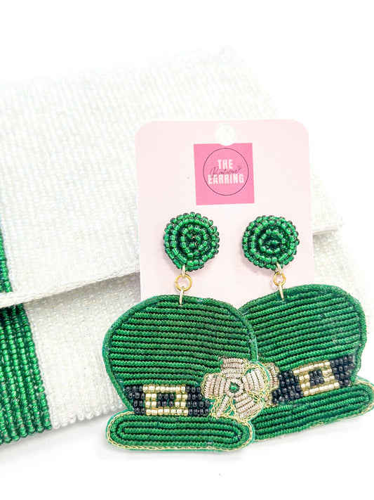 St.Pattys Hat Earrings