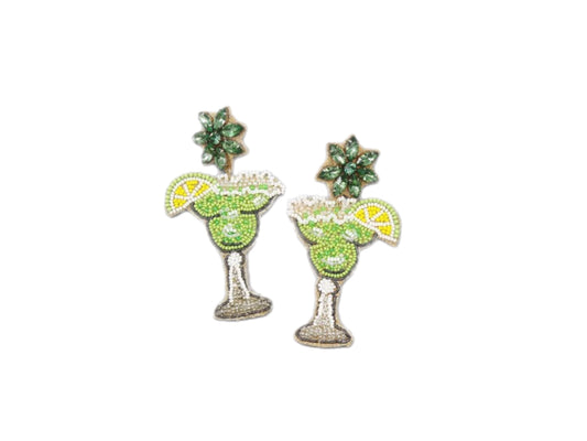 Skinny Margarita Beaded Earrings