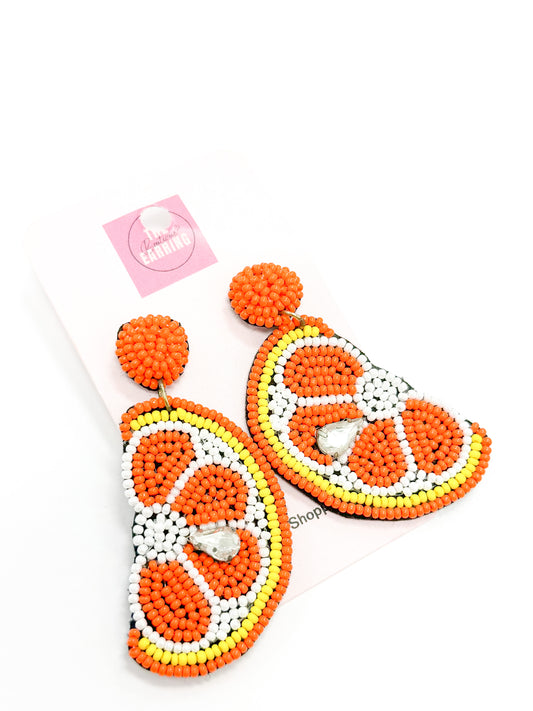 Orange Slice Earrings